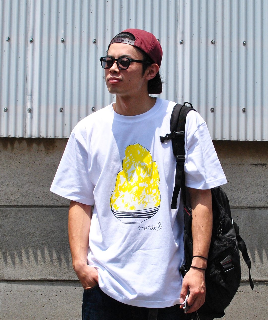 刨冰 Kakigori Shaved ice Men's t-shirt Lemon S M L XL 2XL 3XL - 男装上衣/T 恤 - 棉 白色