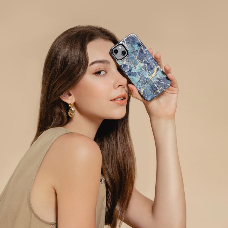 【限时活动价】iPhone 14 Marble大理石纹防摔手机壳 支持MagSafe - 手机配件 - 塑料 