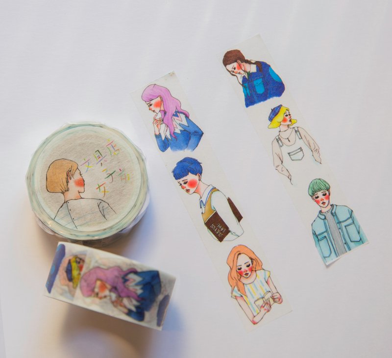 女子亥纸胶带 文具店女子亥 - 纸胶带 - 纸 多色