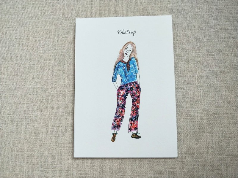 Postcard/万用明信片/明信片/手绘 - 卡片/明信片 - 纸 白色