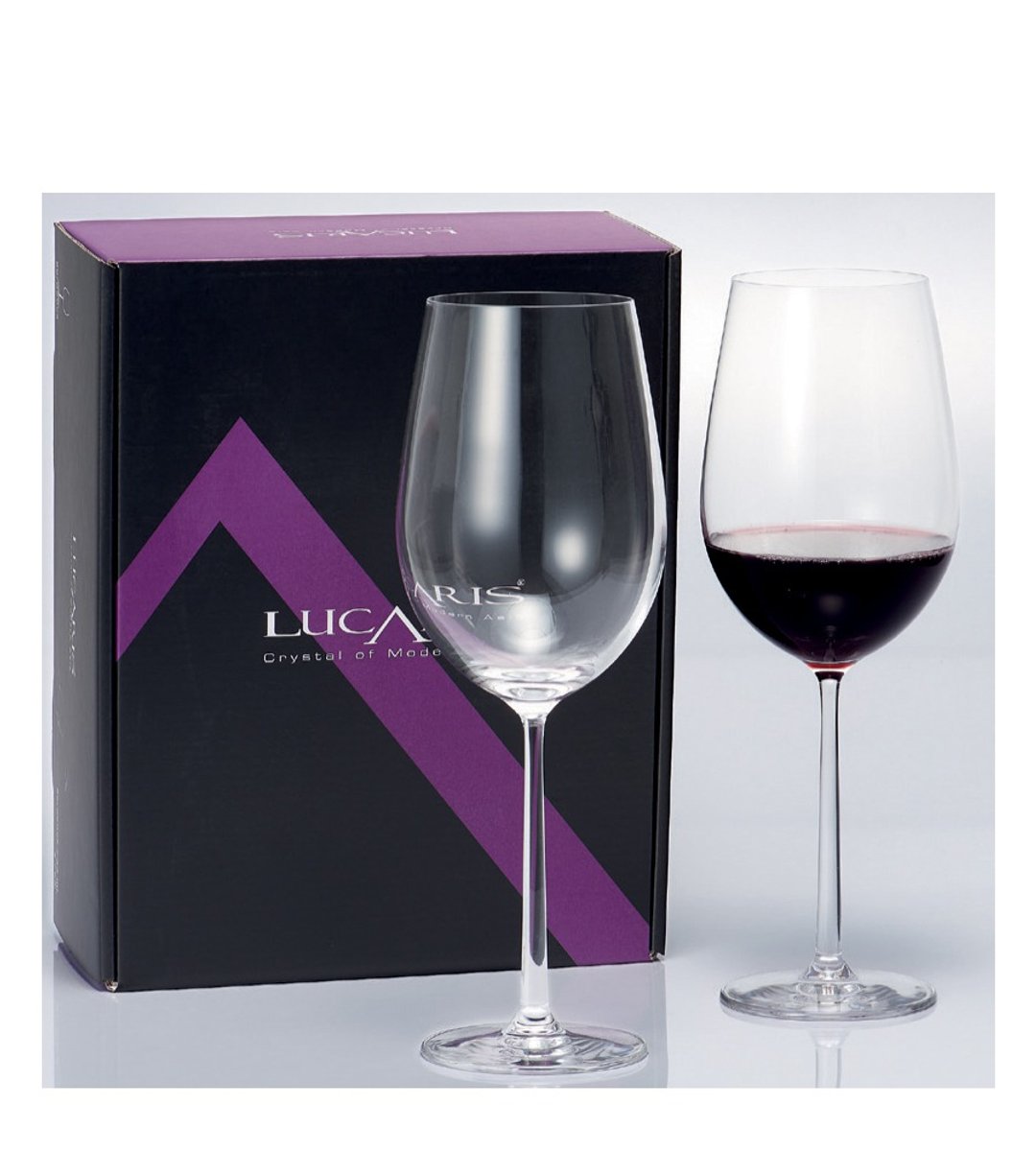 上海系列波尔多红酒杯 755cc (2入礼盒组) - 玻璃杯 - 玻璃 白色