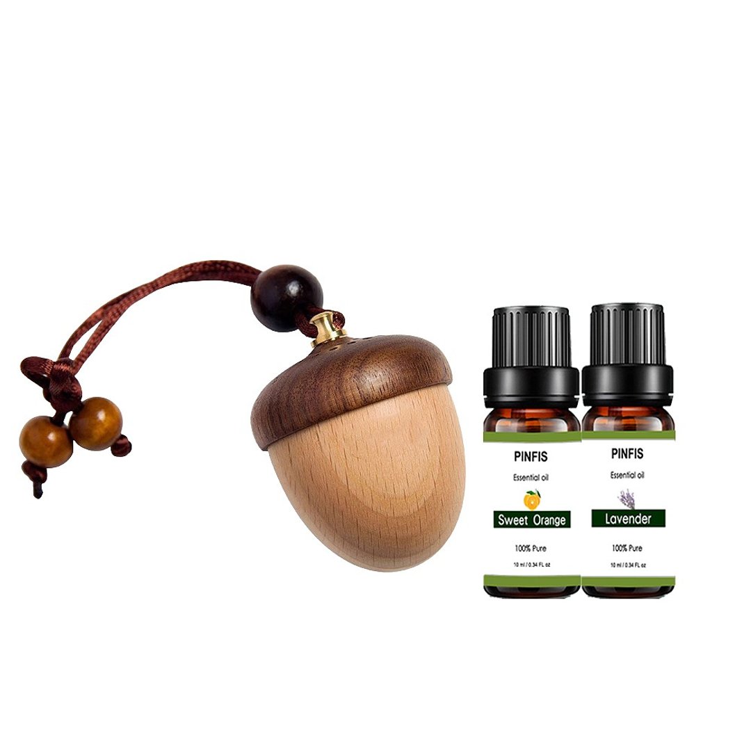 【品菲特 PINFIS】松果扩香器 + 天然精油任选 2- - 香薰/精油/线香 - 木头 