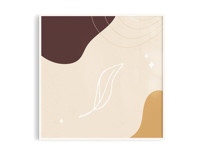 色彩图12_2丨插画/挂画/海报/台湾制原木画框/A4/尺寸可定制 - 海报/装饰画/版画 - 纸 卡其色