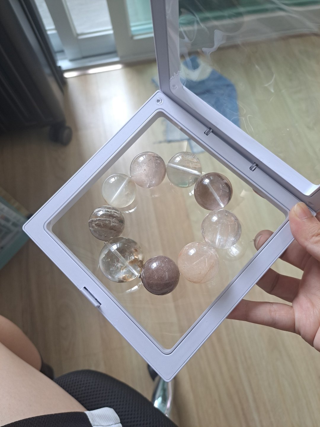 两条大咪兔毛水晶多宝 以及赠品 - 手链/手环 - 水晶 多色