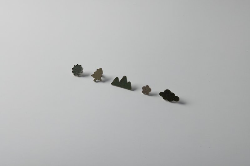 台电山水徽章 | 磁铁款 | 退役变电箱再制计划 - 徽章/别针 - 其他金属 多色