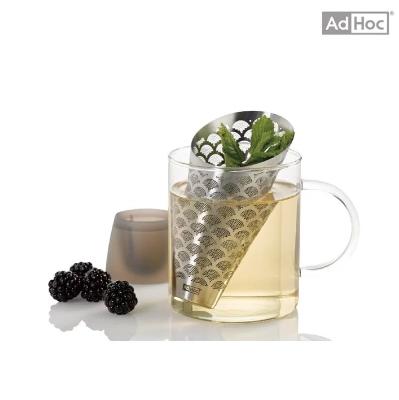 【303select】德国AdHoc | 不锈钢篓花滤茶器(含座) - 茶具/茶杯 - 不锈钢 