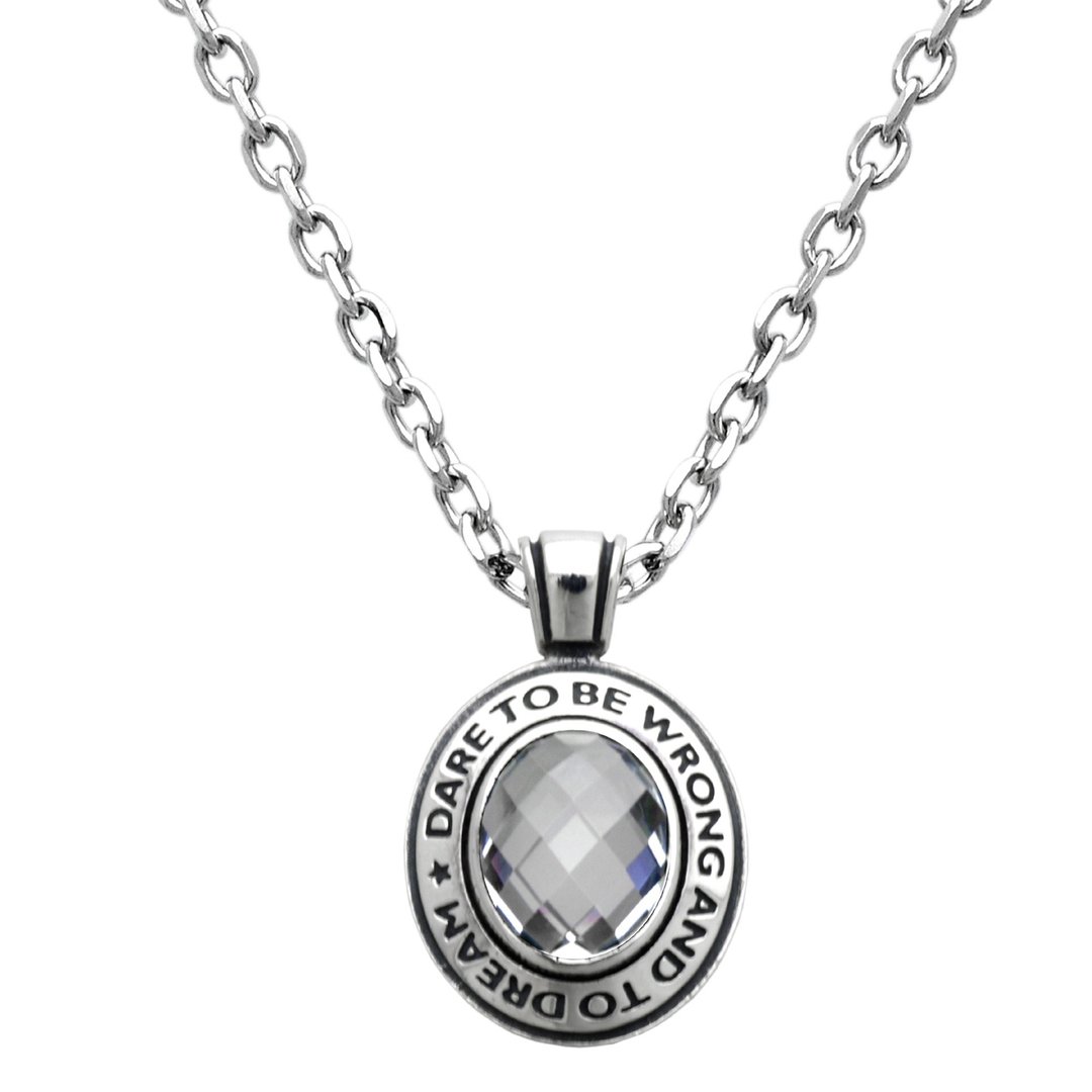 925 silver necklace men,clear stone,present for him,made in japan,fc217 - 项链 - 纯银 银色