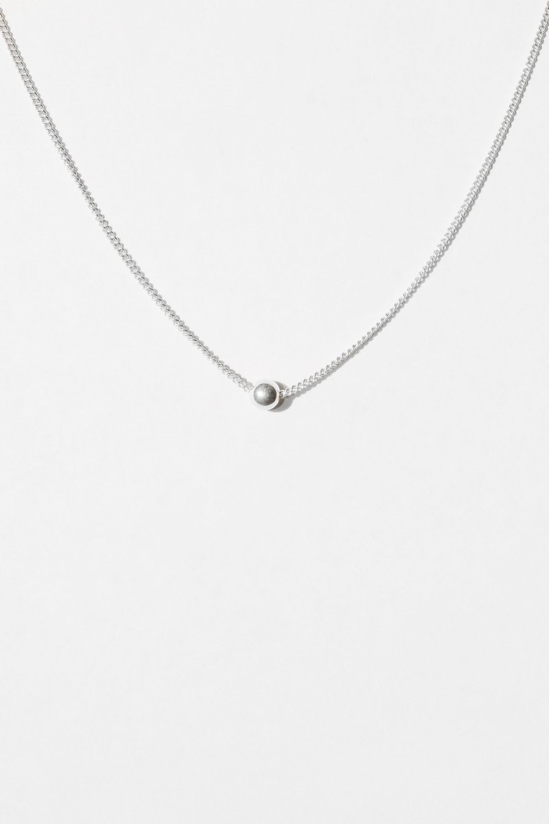 Single Ball Necklace 单珠颈链 - 项链 - 纯银 银色
