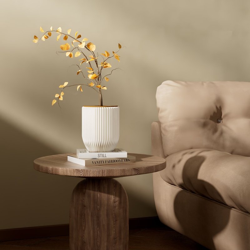 镂孔花器 白色 - 花瓶/陶器 - 纸 白色