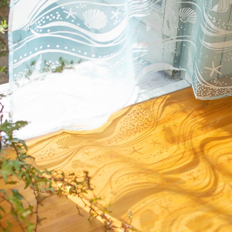 【预订】印度制 透光海洋贝壳门帘 - 门帘/门牌 - 棉．麻 蓝色