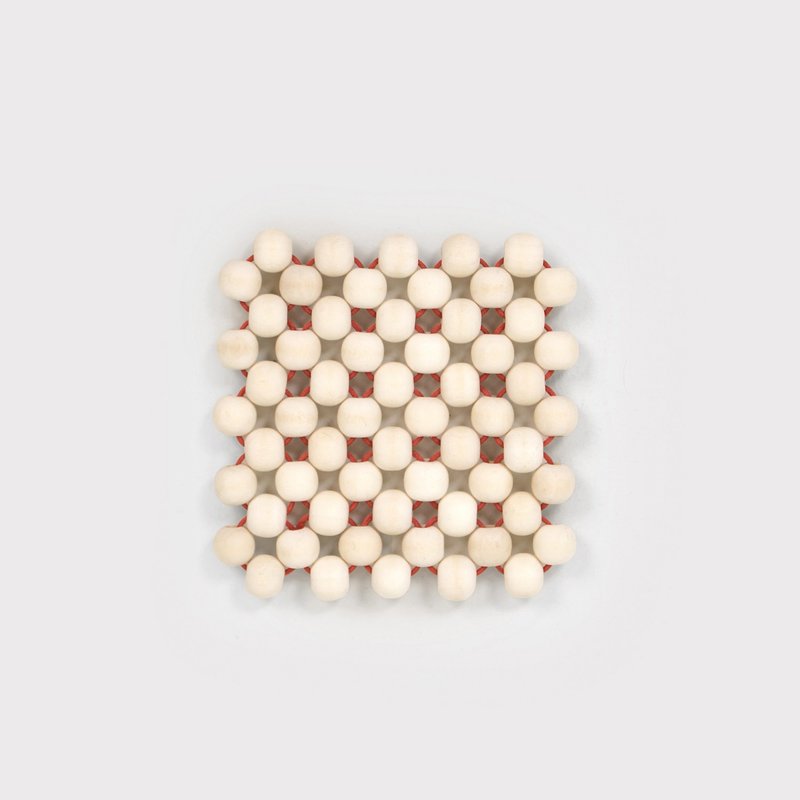 斯堪的纳维亚过山车/红线 - 杯垫 - 木头 白色