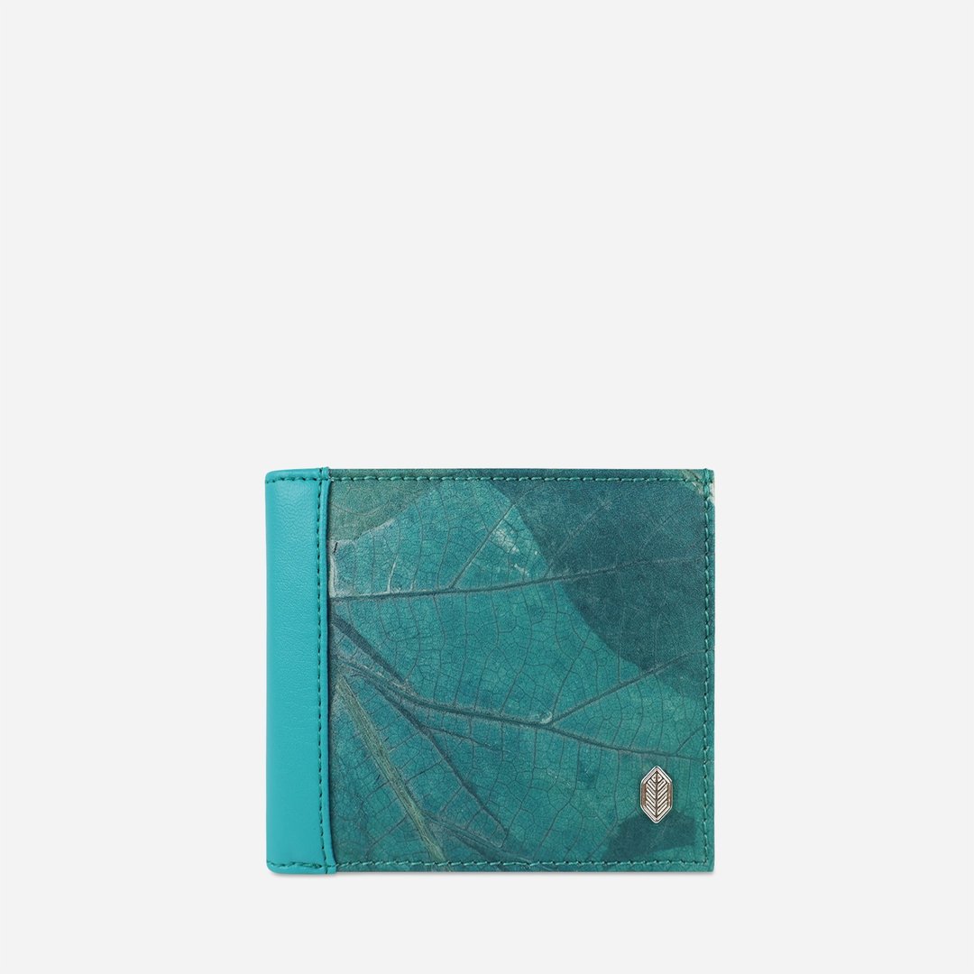 男士卡包，蓝(Card Wallet) 皮夹 蓝色 - 皮夹/钱包 - 植物．花 蓝色