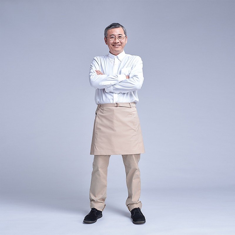 rin 城市围裙CUB - 卡其色全棉防泼水半身工作服 - 围裙 - 其他材质 卡其色