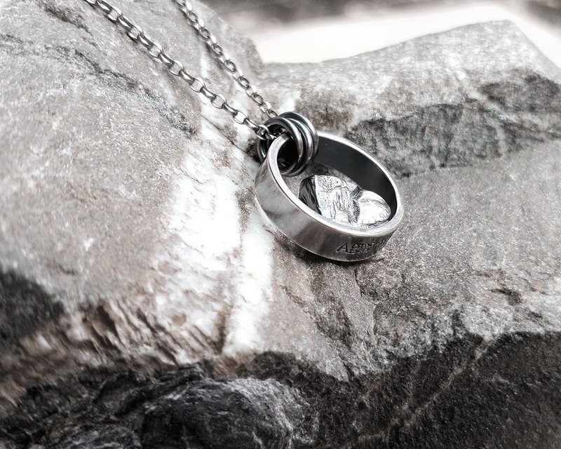 他山之石 5号   925纯银项链  /Ag No. 097 - 项链 - 纯银 灰色