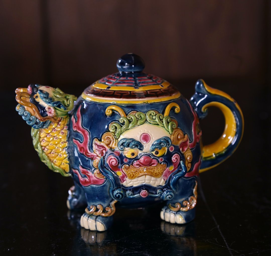 智卢-龙生九子茶壶系列 龙二-螭吻 - 其他 - 陶 多色