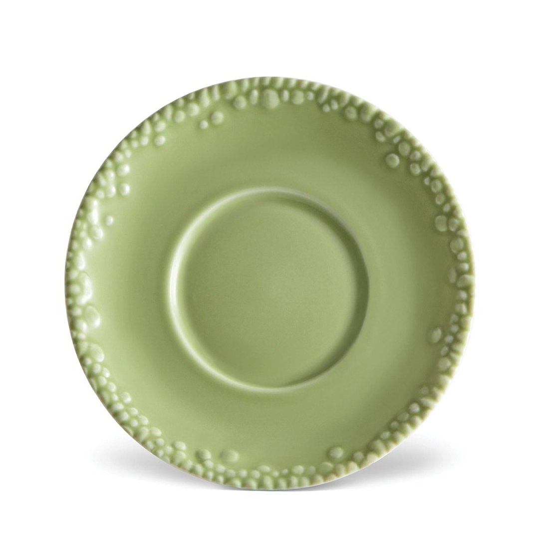 派对茶具(甜点盘)-Matcha + Gold【L'Objet】 - 餐刀/叉/匙组合 - 瓷 绿色