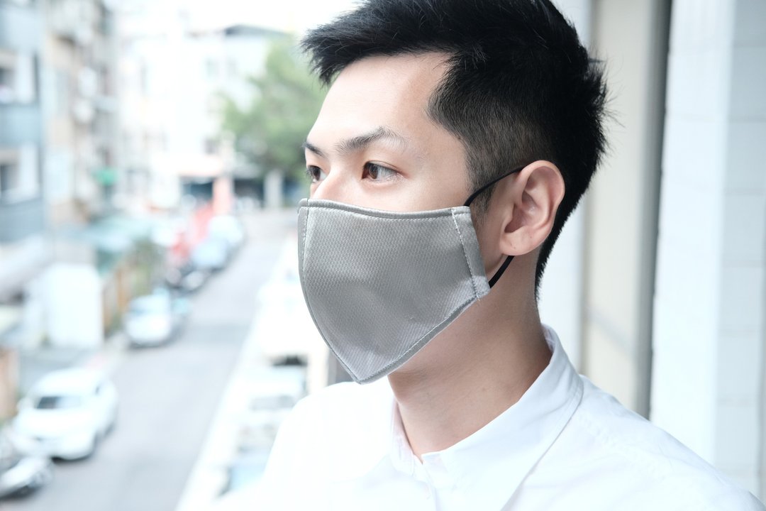 【防护专区】科技奈米银纤维・抗菌立体布口罩・台湾制 - 口罩 - 棉 银色