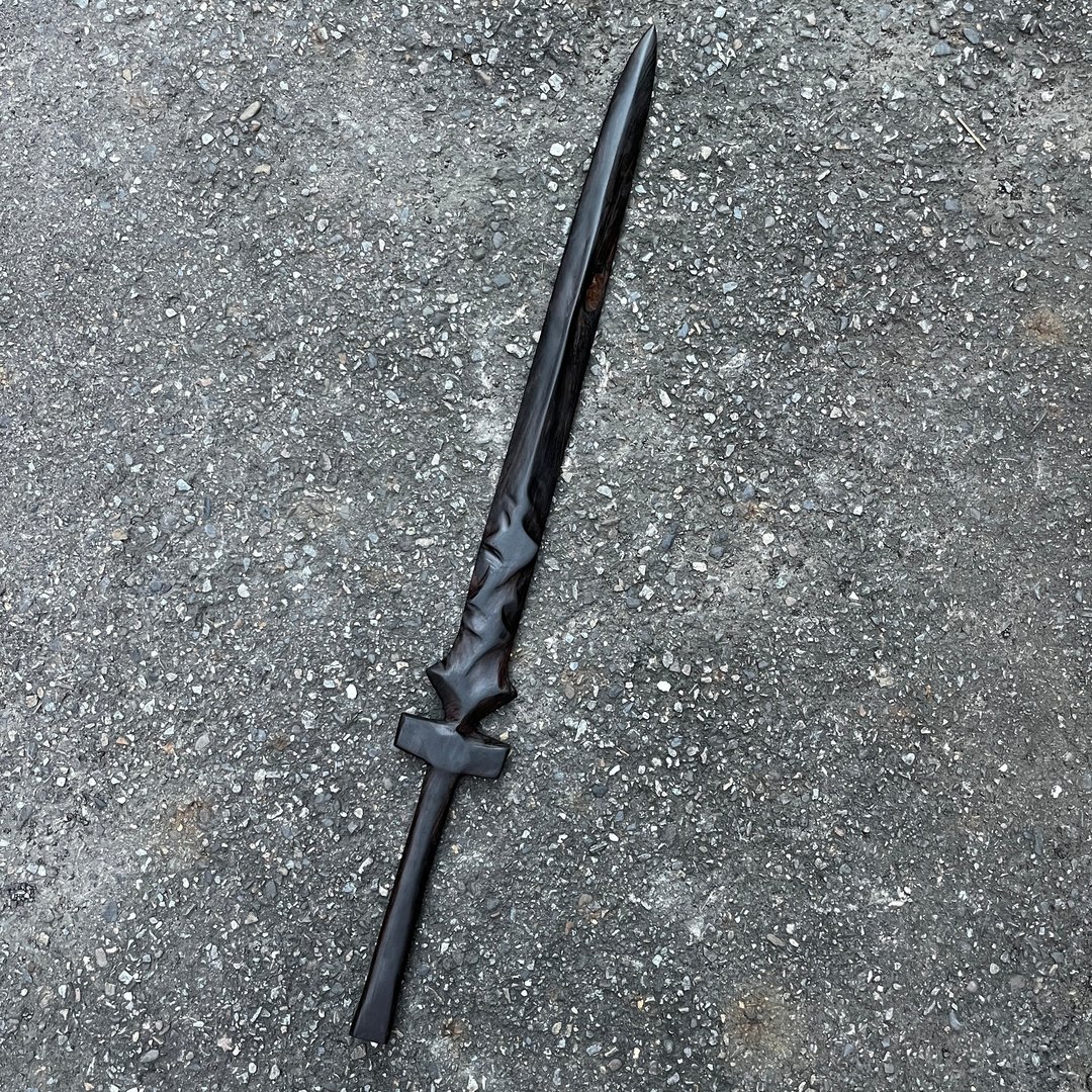 我贩剑　魔剑　壊苦栖仮叶　手工木剑　艺术木刀　妖刀 - 摆饰 - 木头 黑色