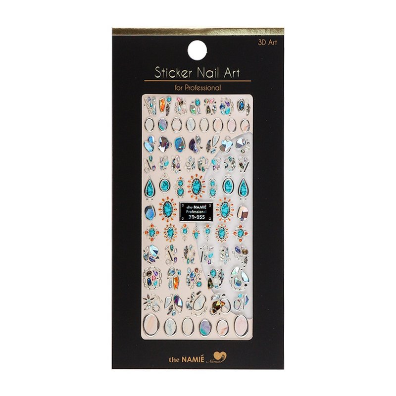 【专业用】美甲贴纸 3D Art 波西米亚风情【韩国制】 - 指甲油/指甲贴 - 纸 金色