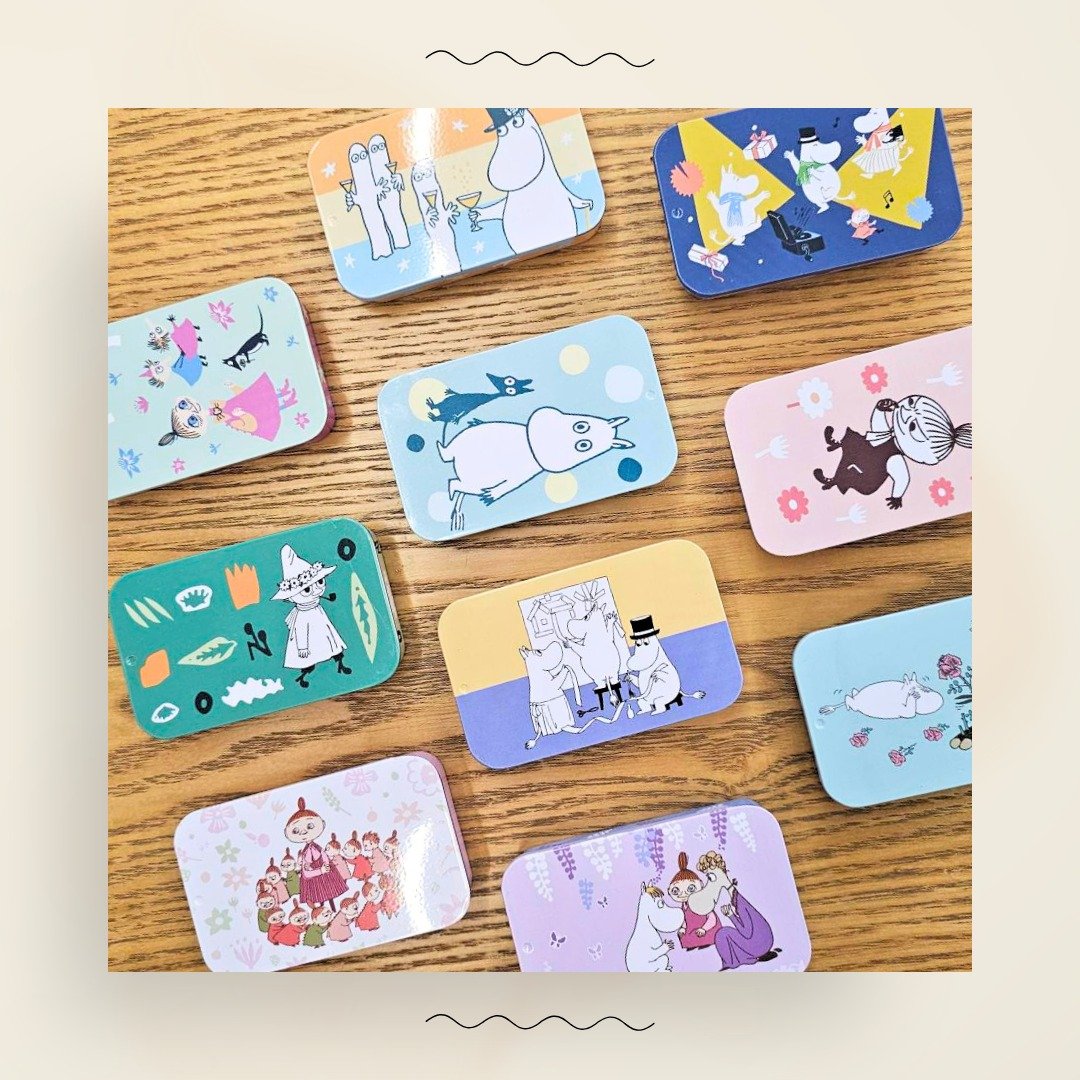 MOOMIN授权 | 欢乐谷铁盒便条纸 - 10款可选 - 便条纸/标签贴 - 其他金属 