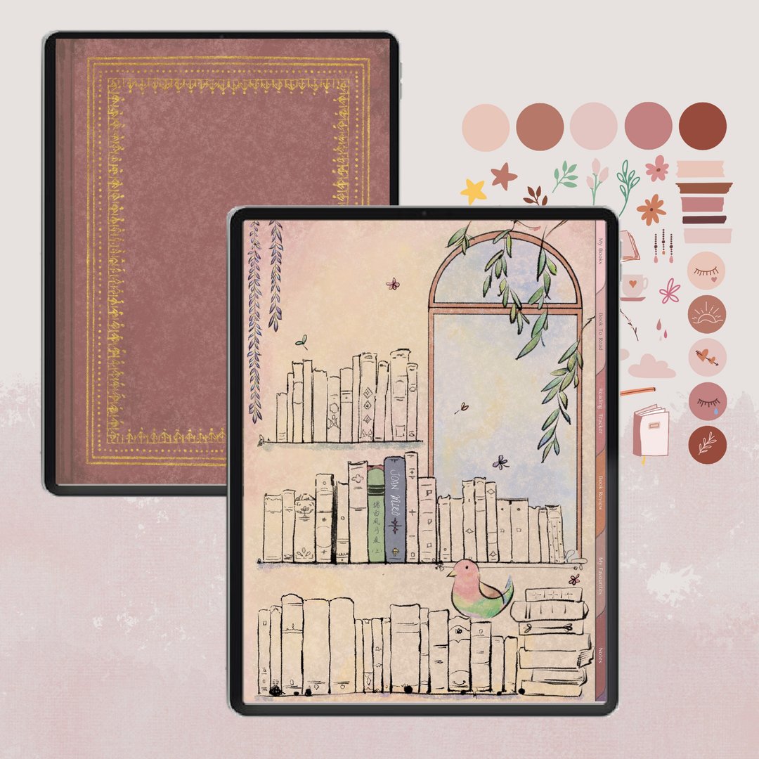 Book Lover 电子阅读手帐 Goodnotes - 电子手帐及素材 - 其他材质 