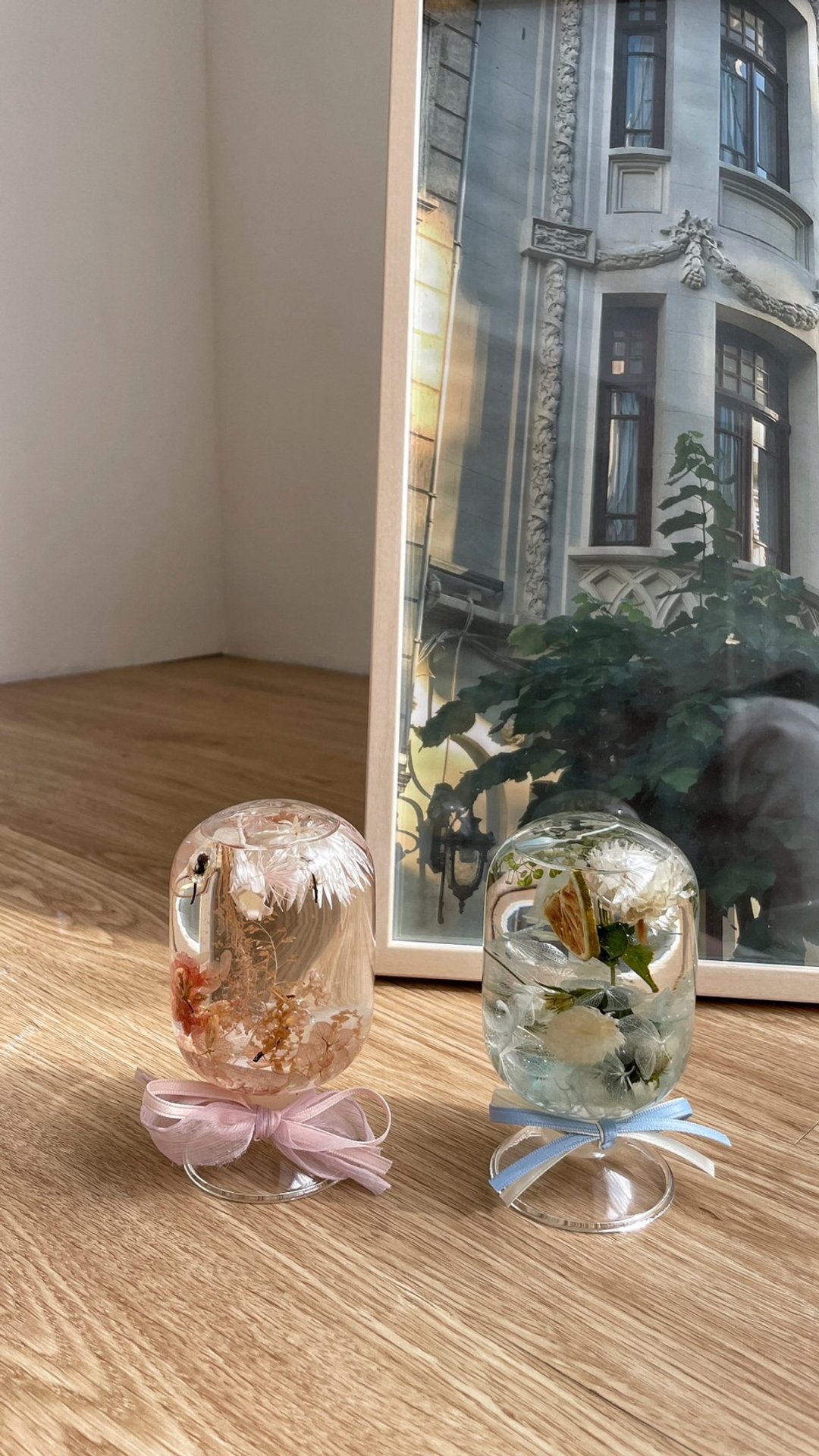 Flora Flower水晶球浮游花-苏打汽水 葡萄柚汽水 - 干燥花/捧花 - 植物．花 多色