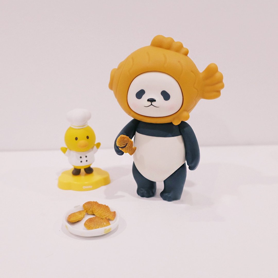 白熊百货PlanetBear 鲷鱼烧熊猫 PanPan玩偶可爱潮玩手办礼物 - 桌游/玩具 - 其他材质 多色