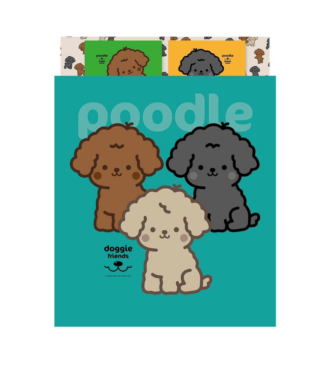Poodle贵妇图案床上用品 - 枕头/抱枕 - 其他材质 