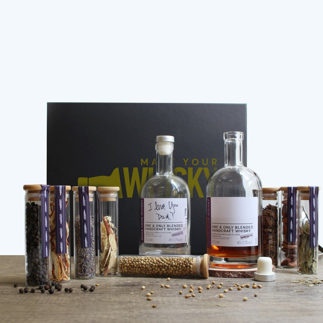 自酿酒 生日礼物 送男友DIY材料包| 纪念日手作Whisky酒礼盒套装 - 其他 - 其他材质 