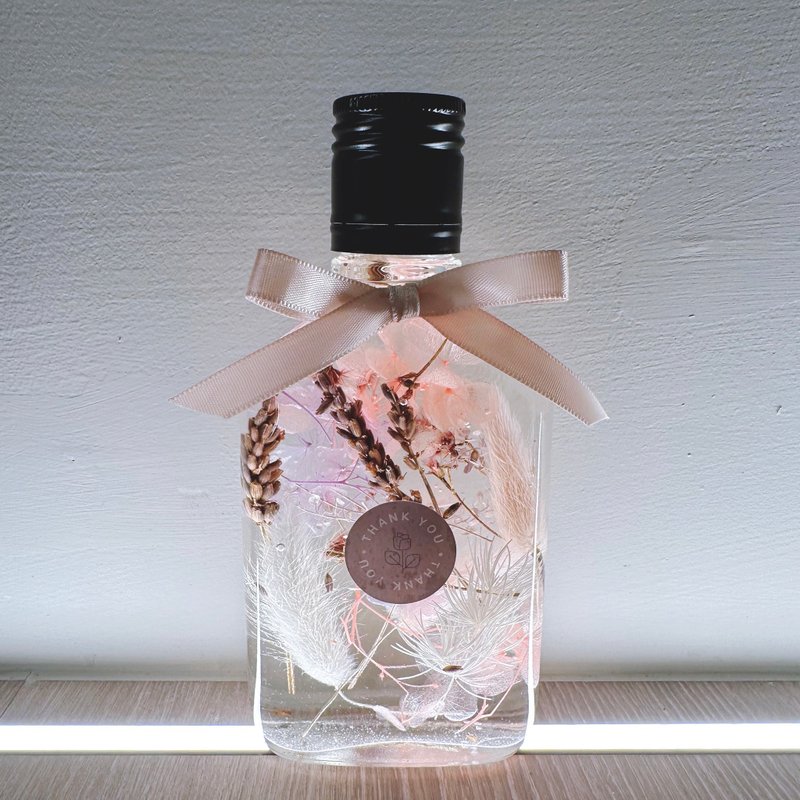 浮游花瓶-粉红色+紫色。情人节礼物。生日礼物。毕业礼物。伴娘礼 - 干燥花/捧花 - 植物．花 