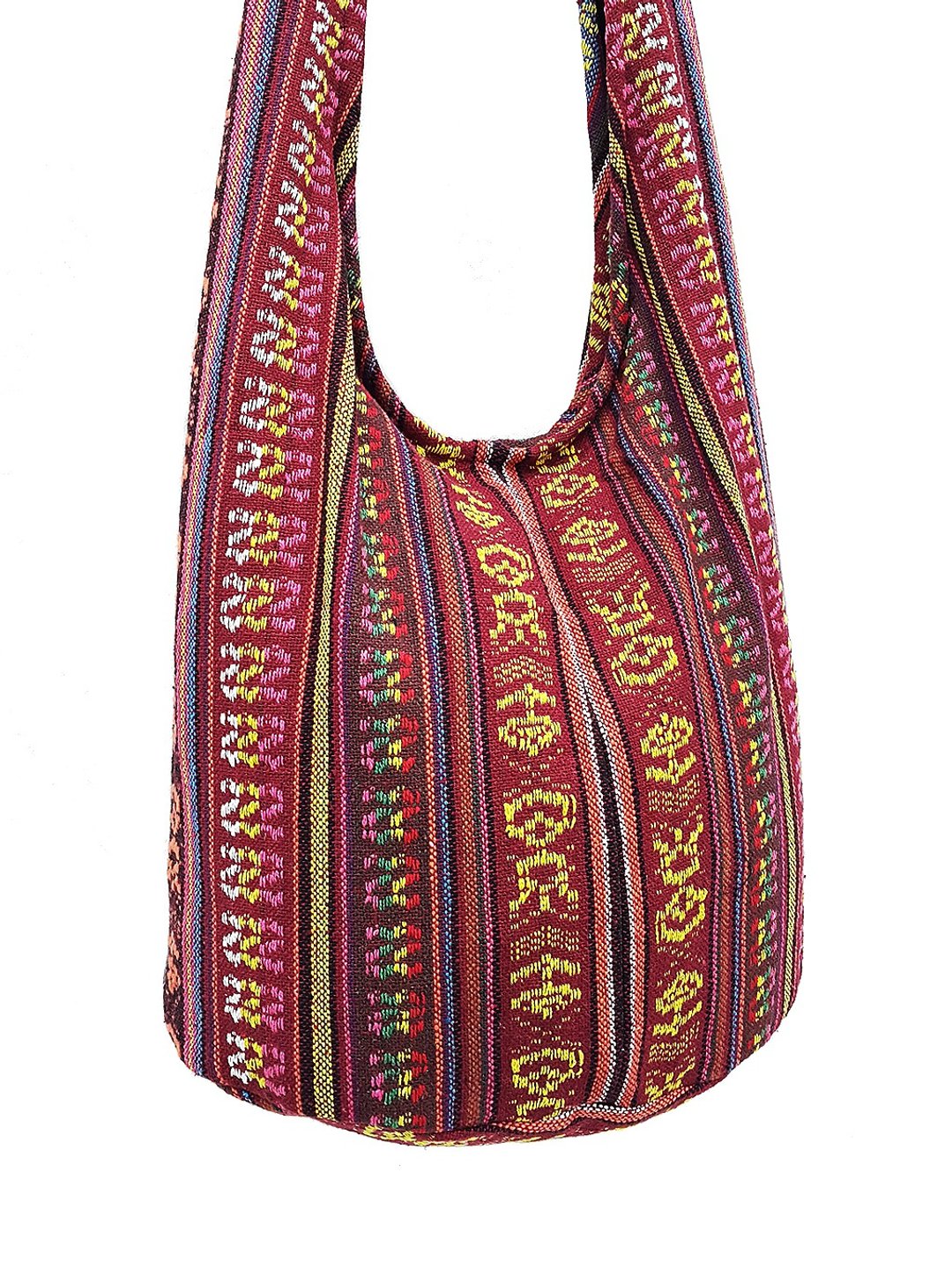Woven Cotton Bag Boho bag Shoulder bag Crossbody bag Long Strap CWB - 其他 - 棉．麻 红色