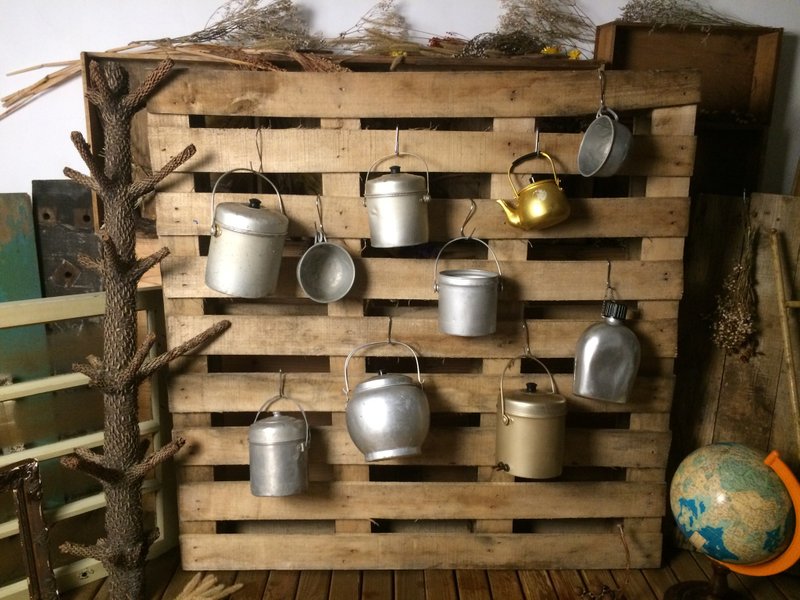 老铝便当盒区干燥花器铁盒金工业风乡村杂货zakka文具钢笔油画北欧风eames黑胶桌游摄影ikea咖啡多肉古道具发廊婚纱 - 灯具/灯饰 - 其他金属 银色