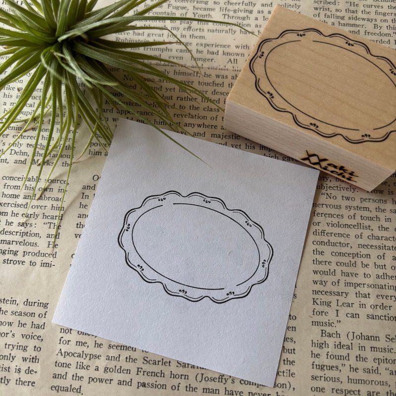 简易框架图章椭圆形板框 - 印章/印台 - 橡胶 