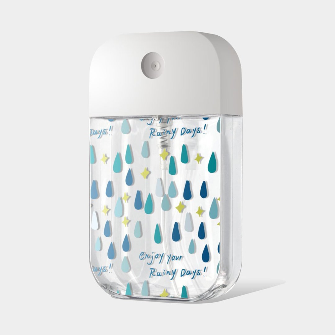 小雨点 酒精瓶 防疫用品 收纳罐 分装瓶 卡片式 PU043 - 收纳用品 - 塑料 蓝色