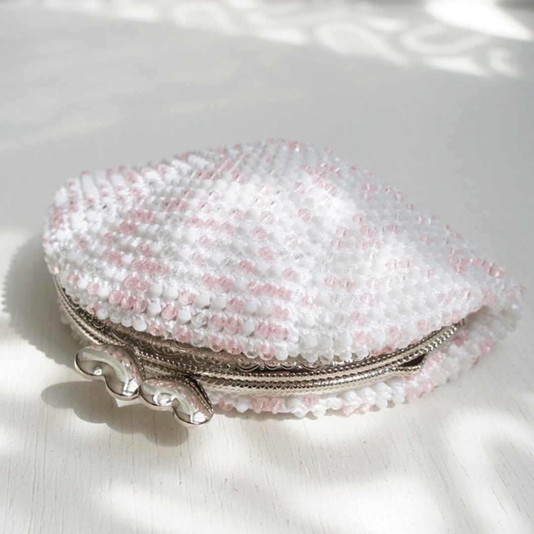 Ba-ba handmade Acrylic beads crochet coinpurse No. 718 - 化妆包/杂物包 - 其他材质 粉红色