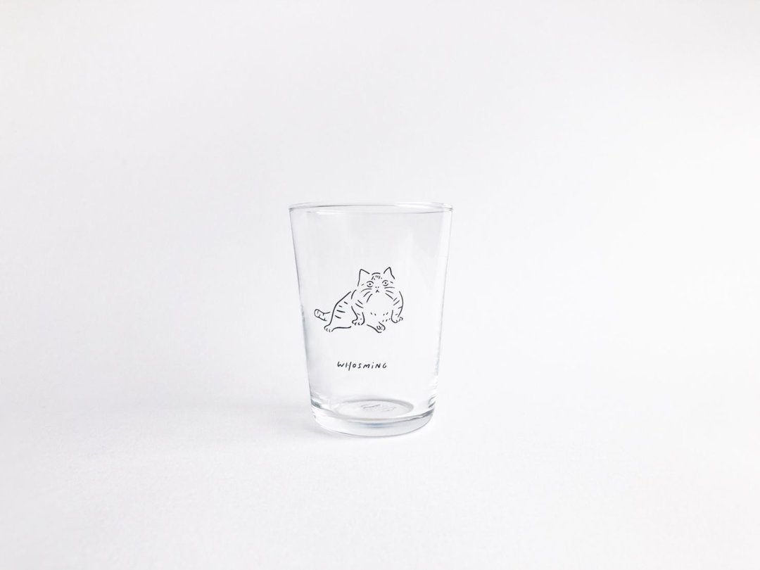 【+t企划】WHOSMiNG 关于阿喵 • 想干麻 - 玻璃杯 - 玻璃 透明