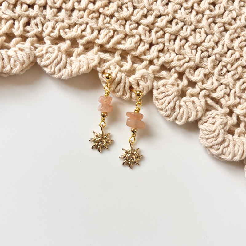 天然石系列 / 日不落 / 耳环 / 耳夹 / 耳针 / 耳勾 - 耳环/耳夹 - 其他材质 