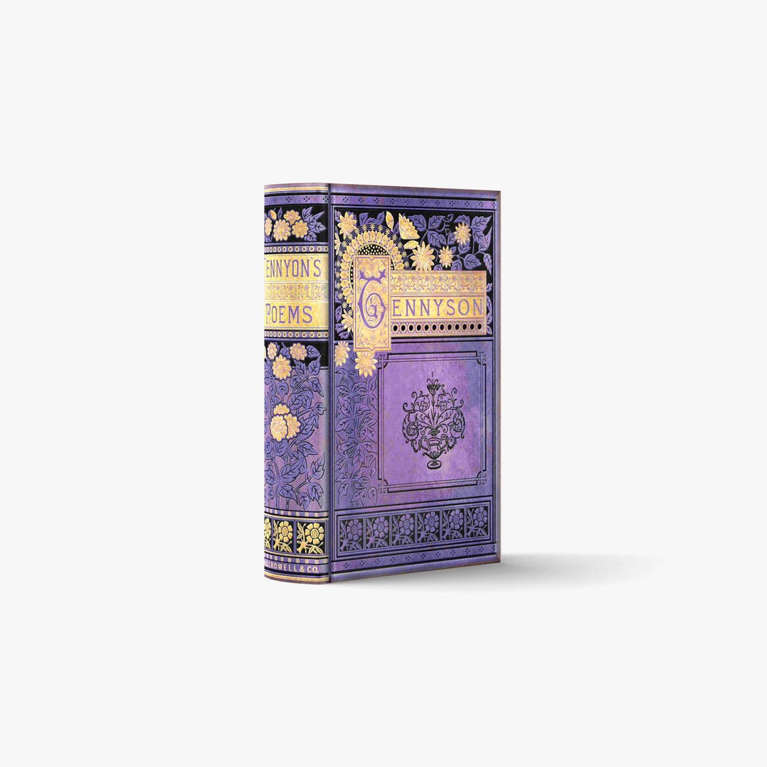 fake book box / POEMS I-TENNYSON-A【XS / 1 book】| 3D papercraft, PDF template - 图文模板设计 - 其他材质 