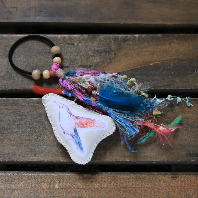 bird rubber ornament - 发饰 - 其他材质 蓝色