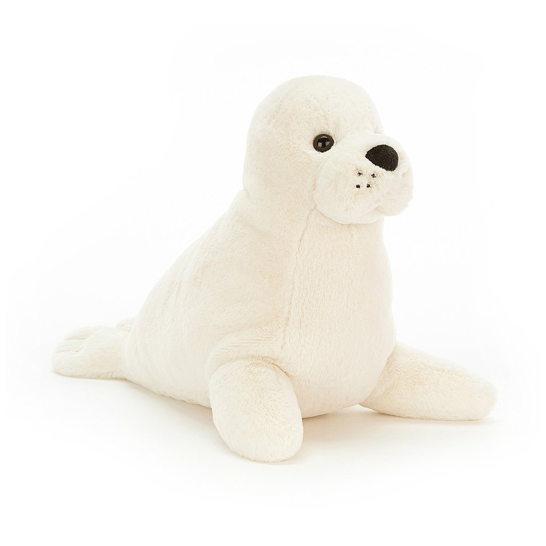 Jellycat Rafferty Seal 海豹 约18厘米 - 玩偶/公仔 - 聚酯纤维 白色