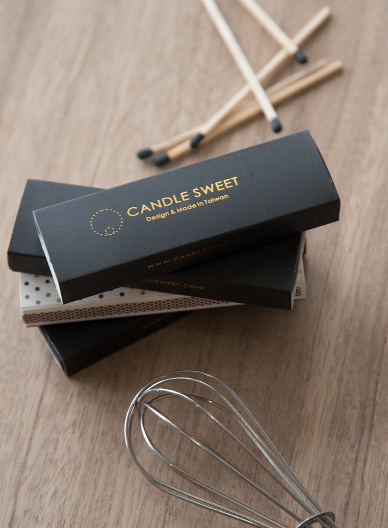 4入盒装长火柴10厘米优雅不烫手(经典黑/正红/粉红/白) - 香薰/精油/线香 - 木头 黑色