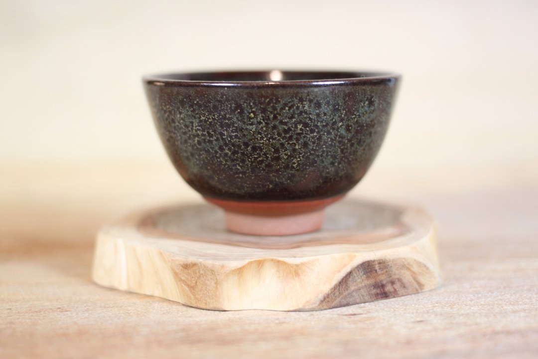 【圣诞礼盒】黑炎天目釉 中式小茶杯 名家叶敏祥作品 圣诞节 - 茶具/茶杯 - 陶 
