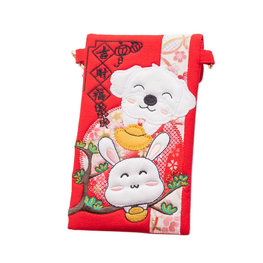 马尔济斯旺旺玉兔迎春红包袋【71063007】 - 红包/春联 - 棉．麻 多色