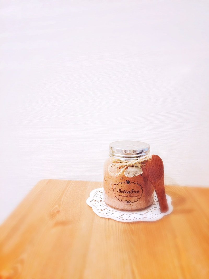 法式芳疗粉红玫瑰盐磨砂膏 - 身体护肤/按摩油 - 植物．花 粉红色