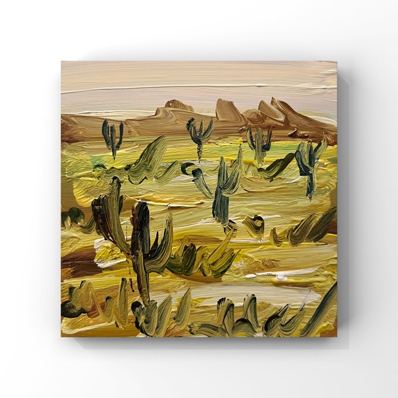 亚利桑那州艺术中性西部风景画米色棕沙漠风景艺术 - 海报/装饰画/版画 - 其他材质 多色