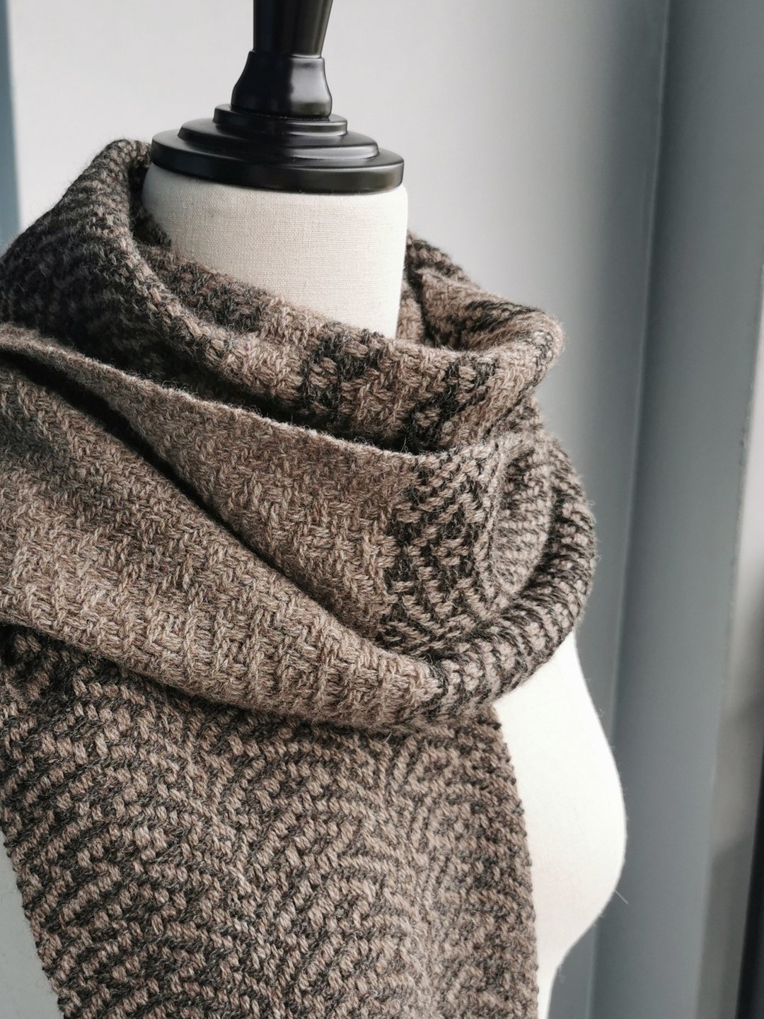 Handwoven by Carina | 手织牦牛绒羊毛围巾I - 围巾/披肩 - 其他材质 多色