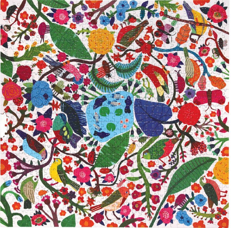 eeBoo 1008片拼图–鸟语花香Birds and Flowers - 拼图 - 纸 多色