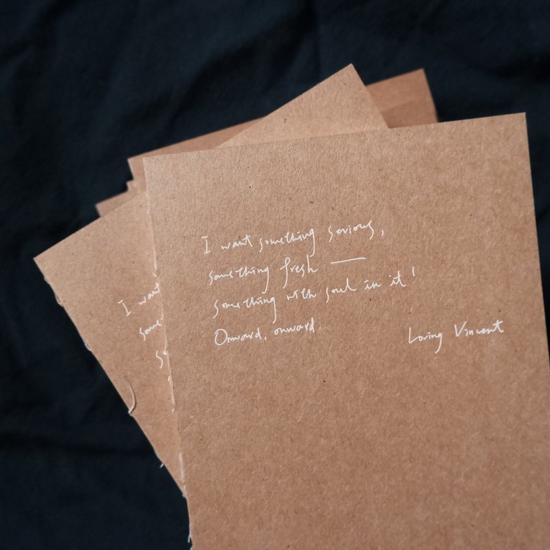 Loving Vincent梵谷格纹笔记本 - 笔记本/手帐 - 纸 卡其色