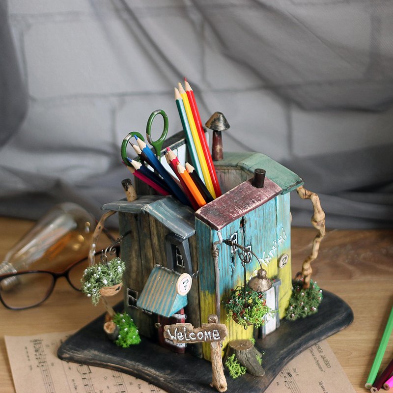 Pencil holder Glory to Ukraine Handmade 100% Single Copy - 其他 - 木头 