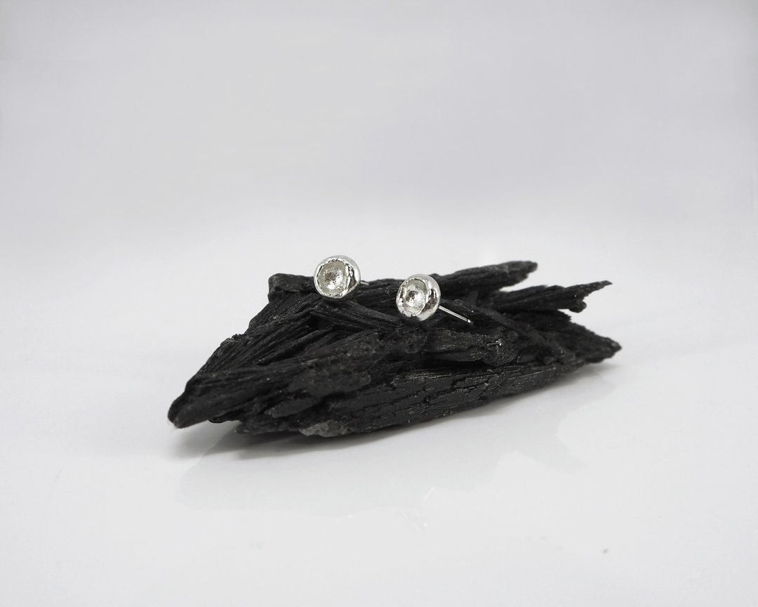 NO.623 BAPTISM OF FUNGUS EARRINGS 菌群的洗礼 孢子耳针 - 耳环/耳夹 - 其他金属 银色